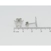 Сережки Xuping TTM Stainless Steel колір Родій пусети Метелики фото №2