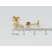 Серьги Xuping TTM Stainless Steel цвет 14K пусеты Крестики с кристаллом фото №2