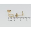 Серьги Xuping TTM Stainless Steel цвет 14K пусеты Декоративные овалы фото №2