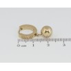 Серьги Xuping TTM Stainless Steel цвет 14K подвески на колечках Шарики ø 8мм фото №2 Серьги Xuping TTM Stainless Steel цвет 14K подвески на колечках Шарики ø 8мм фото №2