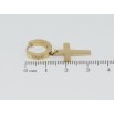 Сережки Xuping TTM Stainless Steel колір 14K підвіски на колечках Хрестики фото №2 Сережки Xuping TTM Stainless Steel колір 14K підвіски на колечках Хрестики фото №2