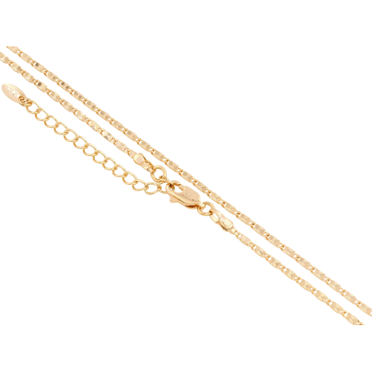 Ланцюжок Xuping Позолота 18K Плетіння Морський ланцюг з візерунком довжина 45-50см х 2мм фото №17