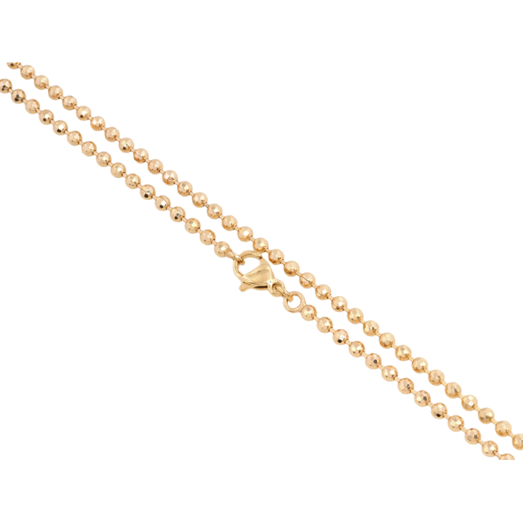 Ланцюжок Xuping Позолота 18K Плетіння Перлина довжина 59см х 2мм фото №12