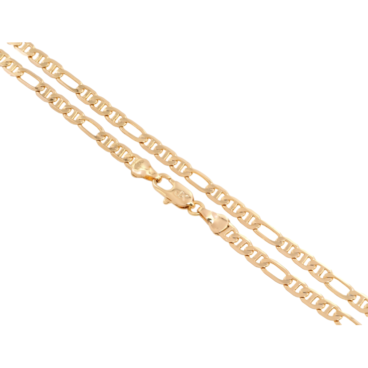 Ланцюжок Xuping Позолота 18K Плетіння Фігаро довжина 45см х 4мм фото №14