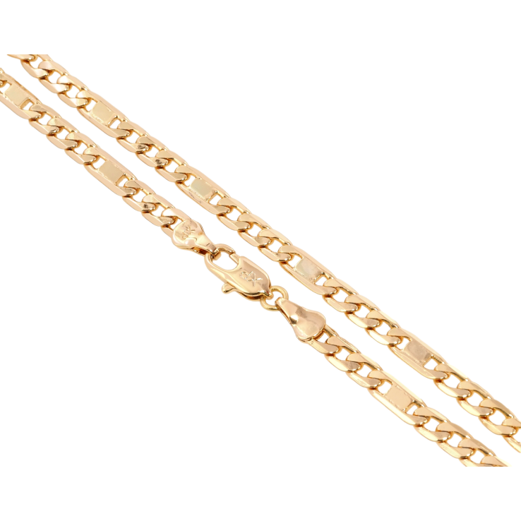 Ланцюжок Xuping Позолота 18K Плетіння Фігаро довжина 45см х 4мм фото №16