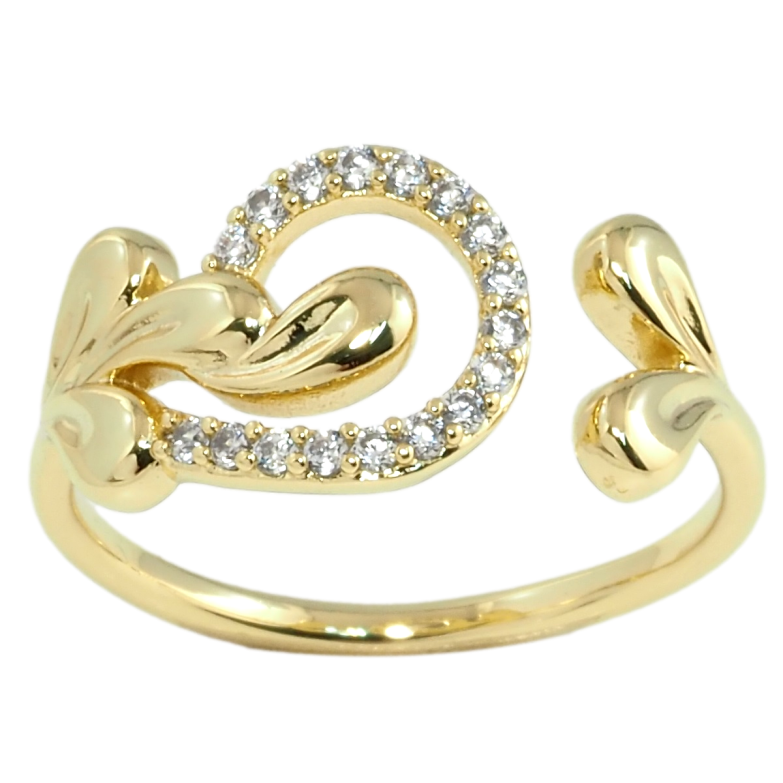 Каблучка Xuping Позолота 14K Візерунок з цирконієм фото №17 Каблучка Xuping Позолота 14K Візерунок з цирконієм фото №17