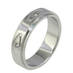Кольцо Xuping TTM Stainless Steel Цвет Родий Узор с кристаллом, шир. 5.5мм фото №2 Кольцо Xuping TTM Stainless Steel Цвет Родий Узор с кристаллом, шир. 5.5мм фото №2