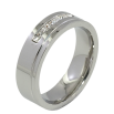 Каблучка Xuping TTM Stainless Steel Колір Родій Доріжка цирконію, шир. 6мм фото №2 Каблучка Xuping TTM Stainless Steel Колір Родій Доріжка цирконію, шир. 6мм фото №2