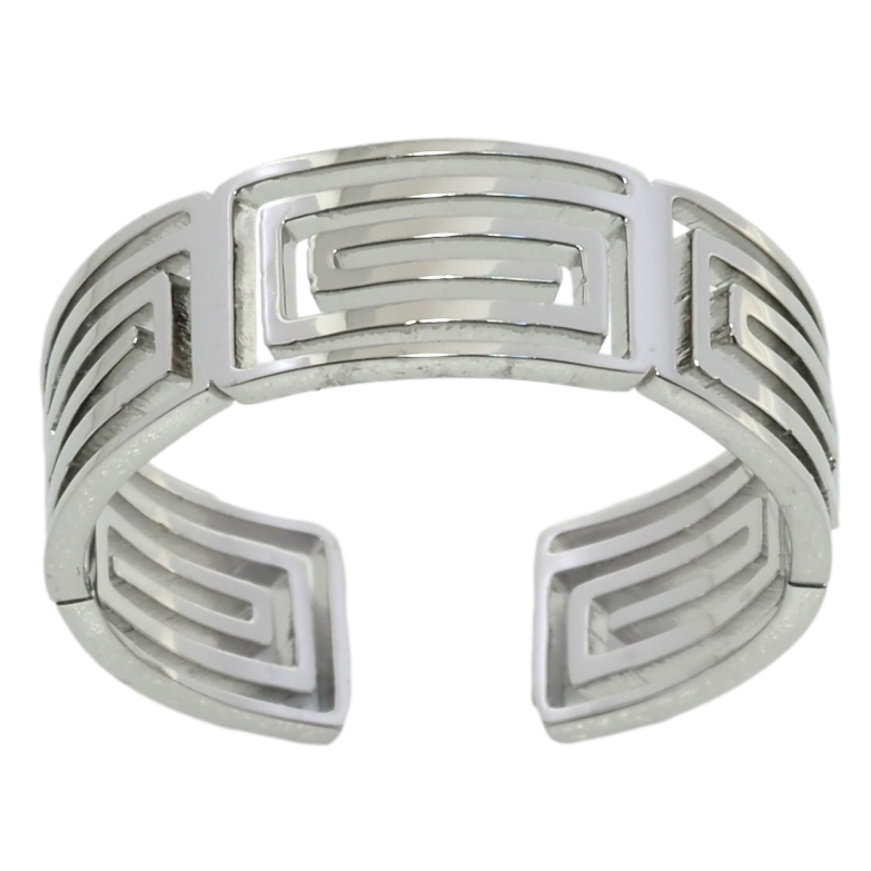 Каблучка Xuping TTM Stainless Steel Колір Родій Різьблений візерунок, шир. 7мм фото №1 Каблучка Xuping TTM Stainless Steel Колір Родій Різьблений візерунок, шир. 7мм фото №1