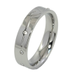 Каблучка Xuping TTM Stainless Steel Колір Родій Візерунок серце з цирконієм, шир. 5мм фото №2 Каблучка Xuping TTM Stainless Steel Колір Родій Візерунок серце з цирконієм, шир. 5мм фото №2
