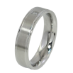 Кольцо Xuping TTM Stainless Steel Цвет Родий Вставка цирконий, шир. 5мм фото №2