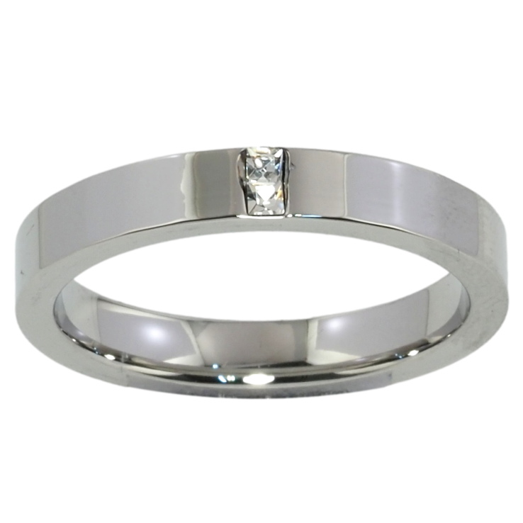 Кольцо Xuping TTM Stainless Steel Цвет Родий Вставка цирконий, шир. 3.5мм фото №23 Кольцо Xuping TTM Stainless Steel Цвет Родий Вставка цирконий, шир. 3.5мм фото №23