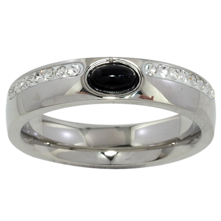 Кольцо Xuping TTM Stainless Steel Цвет Родий Дорожки циркония с кристаллом, шир. 5мм фото №22 Кольцо Xuping TTM Stainless Steel Цвет Родий Дорожки циркония с кристаллом, шир. 5мм фото №22