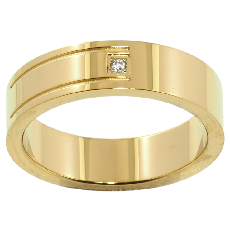 Каблучка Xuping TTM Stainless Steel Колір 14К Візерунок з цирконієм, шир. 5.5мм фото №10 Каблучка Xuping TTM Stainless Steel Колір 14К Візерунок з цирконієм, шир. 5.5мм фото №10