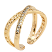 Кольцо Xuping Позолота 18K Дорожка циркония с цепочкой фото №2 Кольцо Xuping Позолота 18K Дорожка циркония с цепочкой фото №2