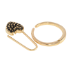 Кольцо Xuping Позолота 18K Съёмная булавка сердечко с черным цирконием фото №2 Кольцо Xuping Позолота 18K Съёмная булавка сердечко с черным цирконием фото №2