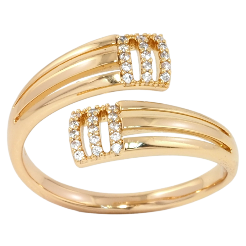 Кольцо Xuping Позолота 18K Декоративный узор с цирконием фото №20