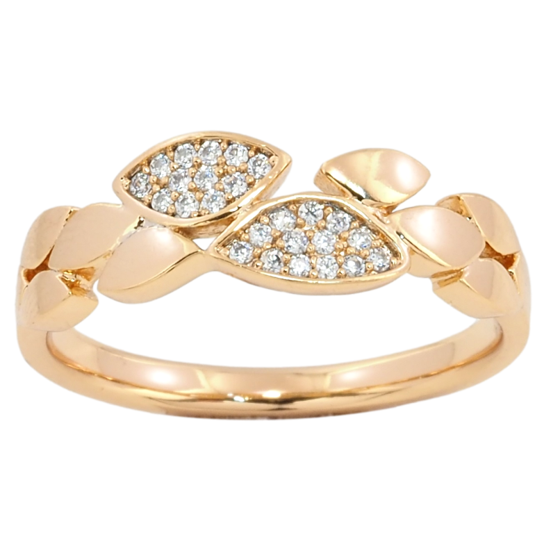 Кольцо Xuping Позолота 18K Декоративный узор с инкрустацией цирконием фото №4