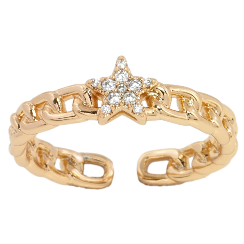 Каблучка Xuping Позолота 18K Візерунок із зірочкою фото №9 Каблучка Xuping Позолота 18K Візерунок із зірочкою фото №9