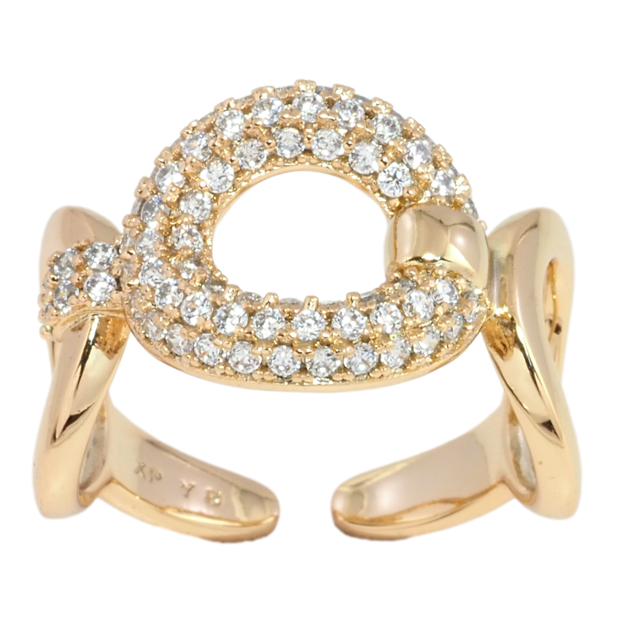 Кольцо Xuping Позолота 18K Инкрустация цирконием фото №1 Кольцо Xuping Позолота 18K Инкрустация цирконием фото №1