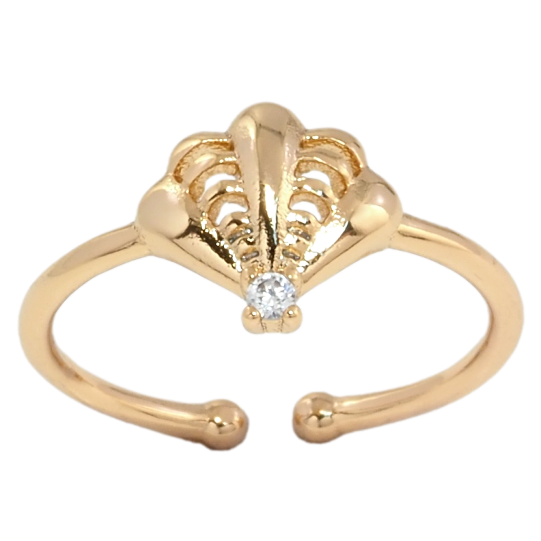 Кольцо Xuping Позолота 18K Ракушка фото №9 Кольцо Xuping Позолота 18K Ракушка фото №9