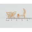 Сережки Xuping M&L Колір 18K пусети Метелики фото №2 Сережки Xuping M&L Колір 18K пусети Метелики фото №2