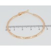 Сережки Xuping M&L Колір 18K кільця (конго) Візерунок насічками ø 4.7см фото №2 Сережки Xuping M&L Колір 18K кільця (конго) Візерунок насічками ø 4.7см фото №2