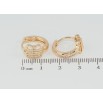 Сережки Xuping M&L Колір 18K колечка Візерунок з цирконієм фото №2 Сережки Xuping M&L Колір 18K колечка Візерунок з цирконієм фото №2
