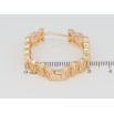 Серьги Xuping M&L Цвет 18K колечки Резной узор фото №2 Серьги Xuping M&L Цвет 18K колечки Резной узор фото №2