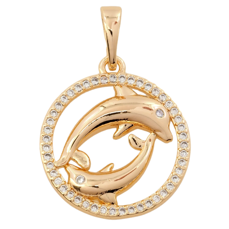 Кулон Xuping M&L Колір 18К Дельфіни для ланцюжка до 6мм фото №22 Кулон Xuping M&L Колір 18К Дельфіни для ланцюжка до 6мм фото №22