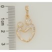 Кулон Xuping M&L Цвет 18К Сердечко инкрустация цирконием для цепочки до 6мм фото №2 Кулон Xuping M&L Цвет 18К Сердечко инкрустация цирконием для цепочки до 6мм фото №2