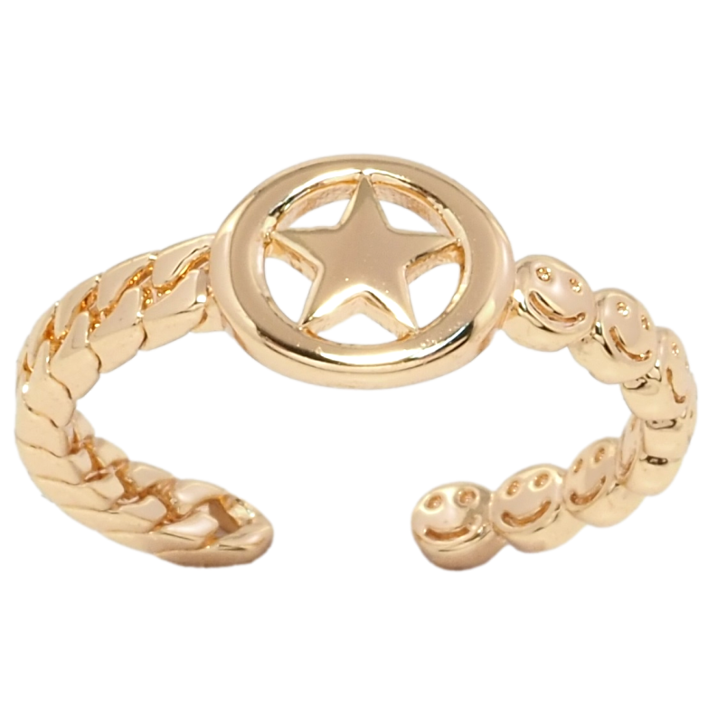 Каблучка Xuping M&L Колір 18К Зірка фото №1 Каблучка Xuping M&L Колір 18К Зірка фото №1