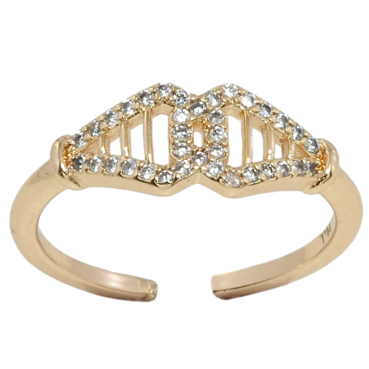 Кольцо Xuping M&L Цвет 18К Узор с цирконием фото №16 Кольцо Xuping M&L Цвет 18К Узор с цирконием фото №16