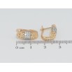 Сережки Xuping Позолота 18K + Родій англійський замок Овали з інкрустацією цирконієм фото №2 Сережки Xuping Позолота 18K + Родій англійський замок Овали з інкрустацією цирконієм фото №2