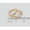 Серьги Xuping Позолота 18K подвески на колечках Звездочка с фианитом фото №2