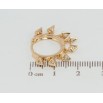 Серьги Xuping Позолота 18K подвески на колечках Пирамидки с цирконием фото №2 Серьги Xuping Позолота 18K подвески на колечках Пирамидки с цирконием фото №2
