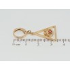 Серьги Xuping Позолота 18K подвески на колечках Всевидящее око с красной эмалью фото №2 Серьги Xuping Позолота 18K подвески на колечках Всевидящее око с красной эмалью фото №2