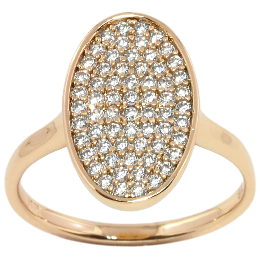 Кольцо Xuping Позолота 18K Овал с инкрустацией цирконием фото №1 Кольцо Xuping Позолота 18K Овал с инкрустацией цирконием фото №1