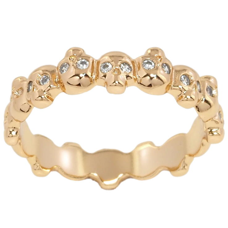 Каблучка Xuping Позолота 18K Черепа з цирконієм фото №25 Каблучка Xuping Позолота 18K Черепа з цирконієм фото №25