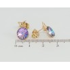 Сережки Xuping колір 18K з кристалами Swarovski пусети Конусний кристал в оправі з метеликом ø 9мм фото №2 Сережки Xuping колір 18K з кристалами Swarovski пусети Конусний кристал в оправі з метеликом ø 9мм фото №2