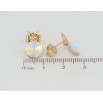 Сережки Xuping колір 18K з кристалами Swarovski пусети Райдужний конусний кристал в оправі з метеликом ø 9мм фото №2 Сережки Xuping колір 18K з кристалами Swarovski пусети Райдужний конусний кристал в оправі з метеликом ø 9мм фото №2