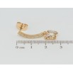 Сережки Xuping колір 18K з кристалами Swarovski пусети Дуга кристал з Підвіскою Метелик фото №2 Сережки Xuping колір 18K з кристалами Swarovski пусети Дуга кристал з Підвіскою Метелик фото №2