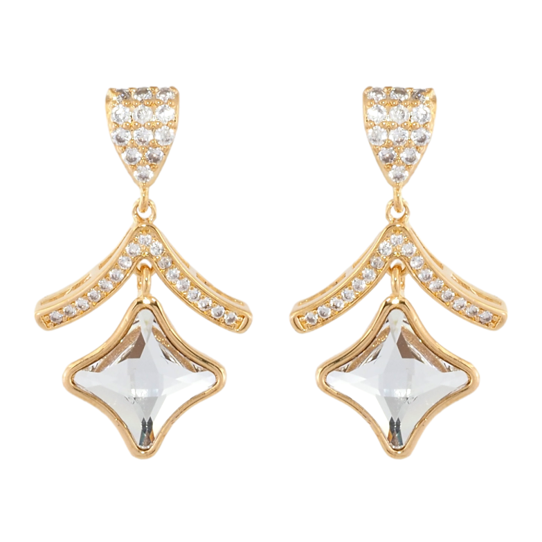 Сережки Xuping колір 18K з кристалами Swarovski пусети Декоративна Підвіска з Фігурним Кристалом фото №4 Сережки Xuping колір 18K з кристалами Swarovski пусети Декоративна Підвіска з Фігурним Кристалом фото №4