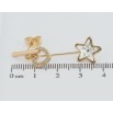 Сережки Xuping колір 18K з кристалами Swarovski пусети Серце та Прозорий Кристал фото №3