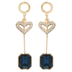 Серьги Xuping цвет 18K с кристаллами Swarovski пусеты Сердечко Восьмигранный Кристалл фото №2 Серьги Xuping цвет 18K с кристаллами Swarovski пусеты Сердечко Восьмигранный Кристалл фото №2