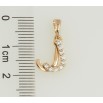 Кулон Xuping Позолота 18K Літера J з цирконієм для ланцюжка до 5мм фото №2 Кулон Xuping Позолота 18K Літера J з цирконієм для ланцюжка до 5мм фото №2