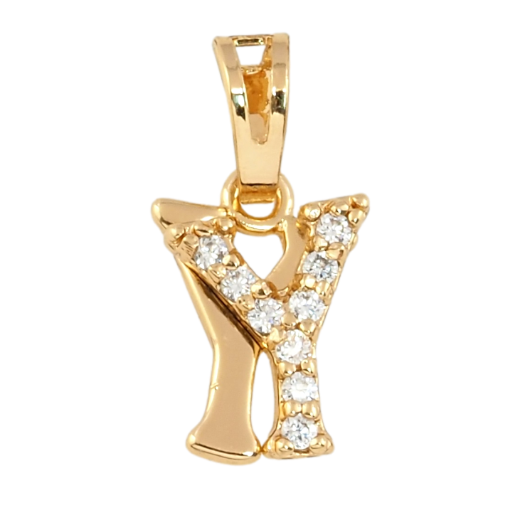 Кулон Xuping Позолота 18K Буква Y с цирконием фото №12 Кулон Xuping Позолота 18K Буква Y с цирконием фото №12