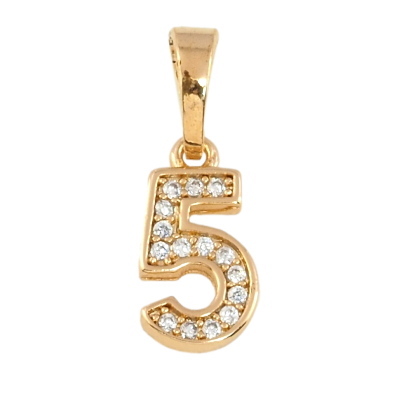 Кулон дитячий Xuping Позолота 18K Цифра 5 з цирконієм для ланцюжка до 5мм фото №21 Кулон дитячий Xuping Позолота 18K Цифра 5 з цирконієм для ланцюжка до 5мм фото №21