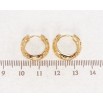 Сережки Xuping Позолота 18K колечки Різний орнамент фото №2 Сережки Xuping Позолота 18K колечки Різний орнамент фото №2