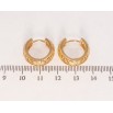 Сережки Xuping Позолота 18K колечки Різний меандровий орнамент фото №2 Сережки Xuping Позолота 18K колечки Різний меандровий орнамент фото №2